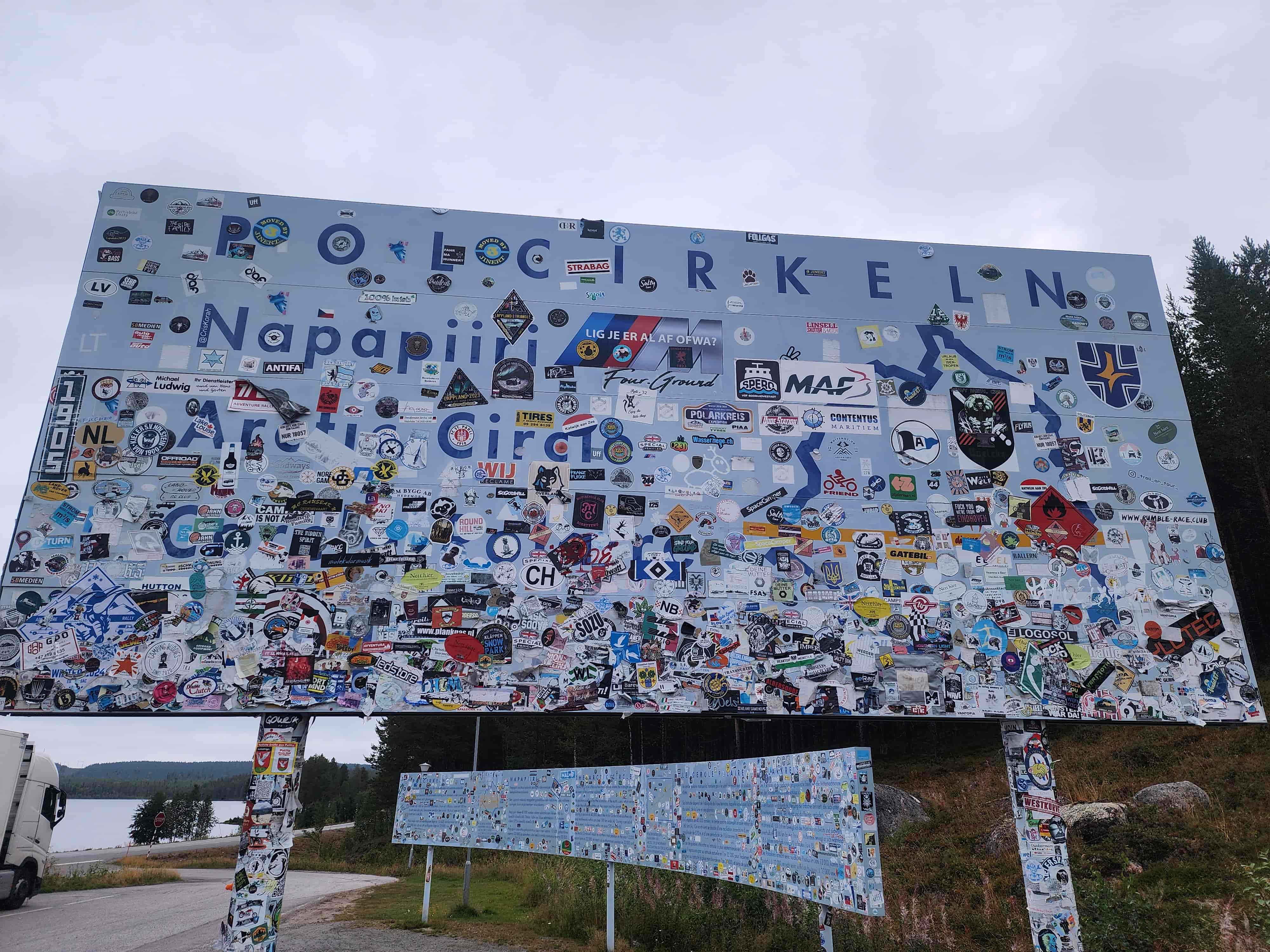 Photo of the northern circle, Sweden
