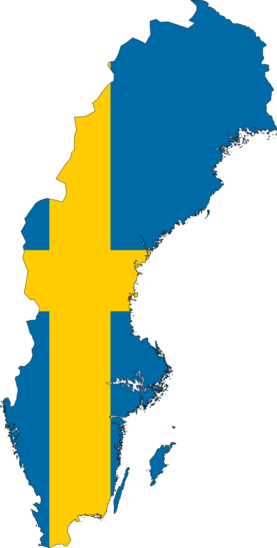 Map of Sweden